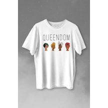 Queendom African Girl Afrikali Kız Siyahi Kadın Baskılı Tişört Unisex T-shirt 001