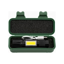 2 Adet Q-max Xpe Usb Charge Zomlu El Feneri Siyah