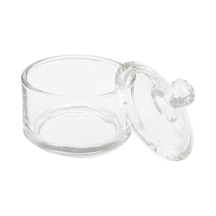 Şekerlik Mini Kapaklı Cam Şekerlik 90ml Çok Renkli