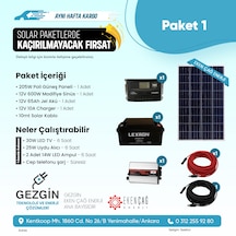 Gezgin Güneş Enerjisi Solar Paket1