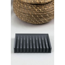 Buççin Online Mağaza Modern Stil Sabunluk Plastik Gri Çok Renkli