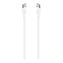 Usb-c - Usb-c 120cm 60w Pd/qc Hızlı Şarj/data Kablosu Beyaz