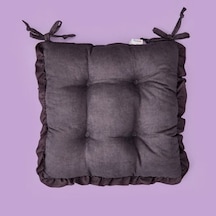 Soft Nora Sandalye Minderi - Antrasit - 40x40 Cm Çok Renkli