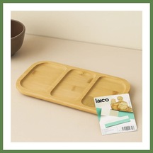 Bezos Bambu 3 Bölmeli Sunum Tepsisi 25x14 Cm Hb006