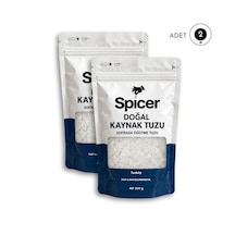 Doğal Kaynak Tuzu Sofrada Öğütme Tuzu İri Taneli İyotsuz 1 Kg 2 X 500 G 2'li Paket