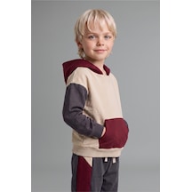 Defacto %100 Pamuk Etiket Baskılı İnce Sweatshirt Kumaşı 2li Takım Erkek Bebek F9452a526wnar202 Antrasit-ar202