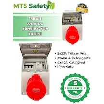 Mtsevcharger 22 Kw Vıko Sigorta Trifaze 5x32 Kaçak Akım Roleli Taşınabilir Elektrikli Araç Şarj Cihazı Kombinasyon Kutusu Pano 4x40 3x40 Sigorta 22.0 KW