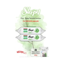 Sleepy Pine Çam Ferahlığı Islak Havlusu 2'li Ve Rosıe Tekli