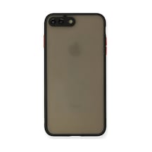 Apple Apple Uyumlu iPhone 7 Plus Kılıf Montreal Silikon Kapak - Siyah Sıyah