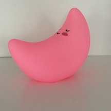Ay Figürlü Gece Lambası Pembe Çok Renkli