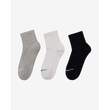 Skechers 3'lü Paket Sport Yarı Destekli Bilek Üstü Çorap Unisex Siyah-beyaz-gri Çorap S2520320-3474