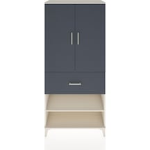Hyperion Dolap 2 Raflı Tek Çekmeceli Tek Askılı 88x44x195 Aytaşı-antrasit Aytası
