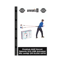 Premium Aktif Kuvvet Egzersiz Scx-1280 Antreman Güç Lastiği Çift Ellisc-10791 Çok Renkli