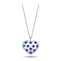 Kalpli Yıldızlı Enamel Kolye (498185207)