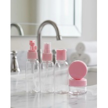 Taşınabilir 5 Li Seyahat Kozmetik Şişe Seti 30 Ml Sızdırmaz