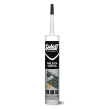 Selsil Yangın Durdurucu Akrilik Mastik Beyaz 290 Ml Beyaz