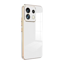 Newface Xiaomi Redmi Note 13 4g Kılıf Volet Silikon - Beyaz Resimdeki