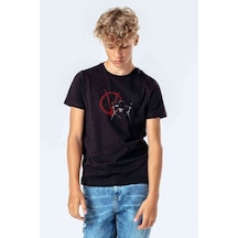 Tshirthane V For Vendetta 2 Baskılı Unisex Çocuk Siyah T-Shirt