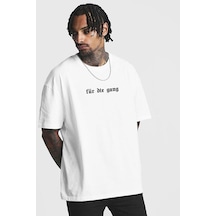 Flood Of Style Unisex Örme Für Die Gang Basklı Siyah Beyaz
