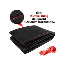 Fiat Albea 2002-2005 Direksiyon Kılıfı / Kırmızı Dikişli 05