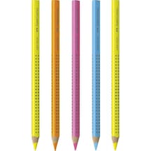 Textliner 1148 Fosforlu Kurşun Kalem Jumbo 5 Renk Set Çok Renkli