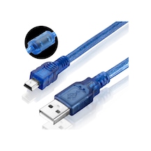 Mini Usb 5 Pin Fitreli V3 Şarj Data Kablosu - 1.5 Metre