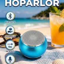 Mini Bluetooth Hoparlör 9m Menzil Dahili Mikrofonlu Taşınabilir Kompakt Tasarım