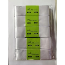 Ayza Kurdele - Beyaz Saten Kurdele 4 Cm 5x10 Metre 1 Paket Genel