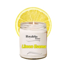 Doğal Özel Seri Kokulu Dekoratif Kavanoz Mum 210 Cc - Limon Esansı - Ryl Çok Renkli