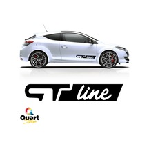 2 Adet Gt Line Oto Sticker Araba Sticker