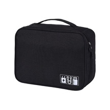 Siyah Seyahat Kablo Çantası Taşınabilir Evrensel Dijital Usb Kablosu Sd Kartlar Organizatör Kabl Pil Laptop Çanta & Kılıf 56797365