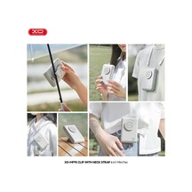 6in1 Taşınabilir Mini Fan 2000mah Şarjlı, Klipsli Bebek Arabası Ve Çalışma Masası Uyumlu, Masaüstü Braketi İle 9 Saat Çalışma, 3 Hız Modu, Katlanabilir Tasarım, Mf95, Beyaz