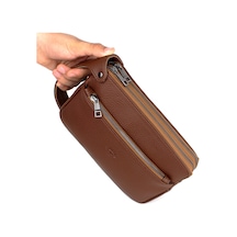 Erkek Taba Seyahat Günlük Çok Bölmeli Portföy Çanta El Çantası Taba