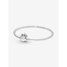 Dora&dora Disney Stitch Klipsli Bangle Bileklik 925 Ayar Gümüş 20 Cm Gümüş