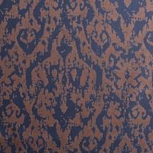 Modern Damask Desenli Dijital Baskılı Süet Kumaş