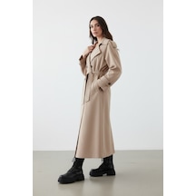 Durivya Apoletli Oversize Trençkot Camel