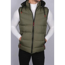 16683 Dewberry Hooded Mens Vest-haki
