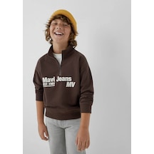 Mavi Loose Fit Kahverengi Erkek Çocuk Sweatshirt 6s10142-88067