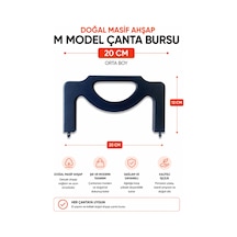 Vollen Yarn Doğal Masif Ahşap M Model Çanta Bursu 20 Cm El Yapımı Çanta Çerçevesi Çanta Aparatı Çanta Aksesuarı Siyah