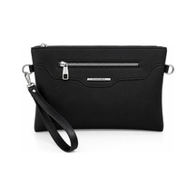 Sanmorris Kadın Suni Deri Ayarlanabilir Çapraz Ve El Askılı Portföy, Clutch Çanta S-1360 Siyah Saten