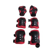 Paten Kaykay Scooter Bisiklet Koruyucu Set Takımı Kırmızı