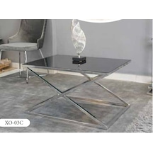 Mim Füme - Gümüş X Orta Sehpa Gümüş Füme