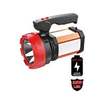 8100-yp 25w Ultra Güçlü Şarjlı El Feneri Projektör Sos+powerbank+usb Çıkış+25w Yan Aydınlatma Çok Renkli
