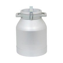 Melasty Süt Sağma Makinesi Alüminyum Süt Güğümü 10 Litre İki Kulp-tek Saplı Kapaklı Dar Ağız -1739