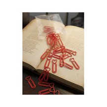 Kırmızı Kalp Figürlü Tasarım Ataş Seti 50 Adet Dekoratif Kıskaç Romantik - Kitap Ayracı Ve Ofis Aksesuarı