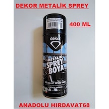 Dekor Siyah Sprey Boya Metalik Siyah Sprey Boya 400 ML