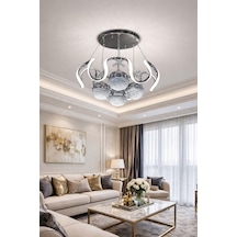 Vega Krom 3 Renk Led Avize 4 Toplu So Led Teknolejisi İle Doanatılmıstır