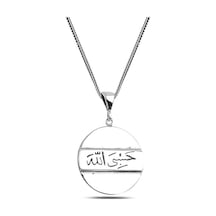 Takılingo 925 Ayar Gümüş Hasbiyallah Fekeli Model Erkek Kolye Gümüş