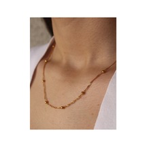 Gold Topçuk Libre Zincir 60 Cm -kararma Yapmaz- Altın