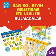 Bulmacalar 5 - 8 Yaş Mor Kelebek: Sağ - Sol Beyin Geliştirme Etkinlikleri- Halk Kitabevi